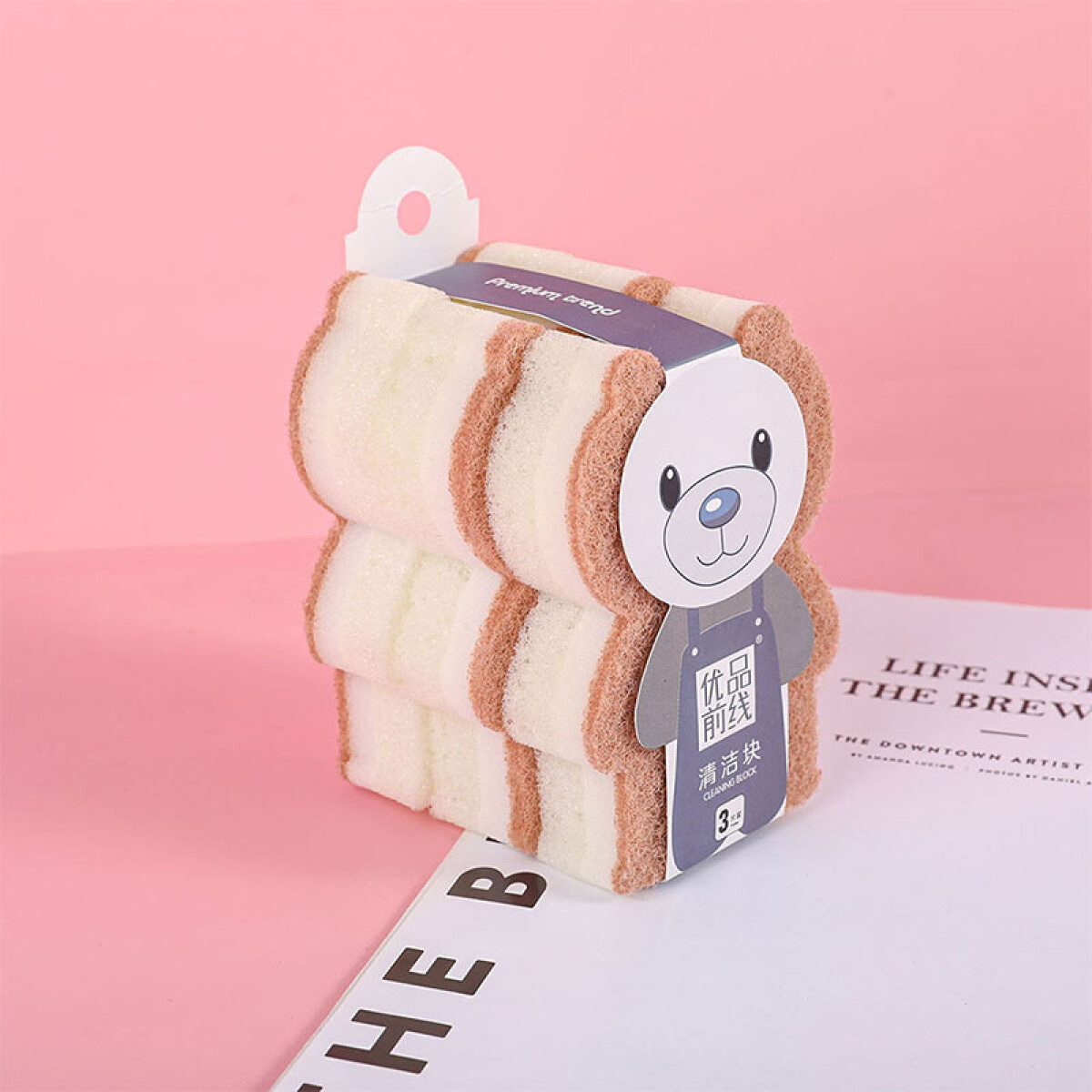 Esponjas de cocina x3 forma oso - Esponjas De Cocina X3 Forma Oso 