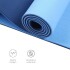 Colchoneta Mat Tpe 6 Mm Doble Color Azul Yoga Pilates con Correa Colchoneta Mat Tpe 6 Mm Doble Color Azul Yoga Pilates con Correa