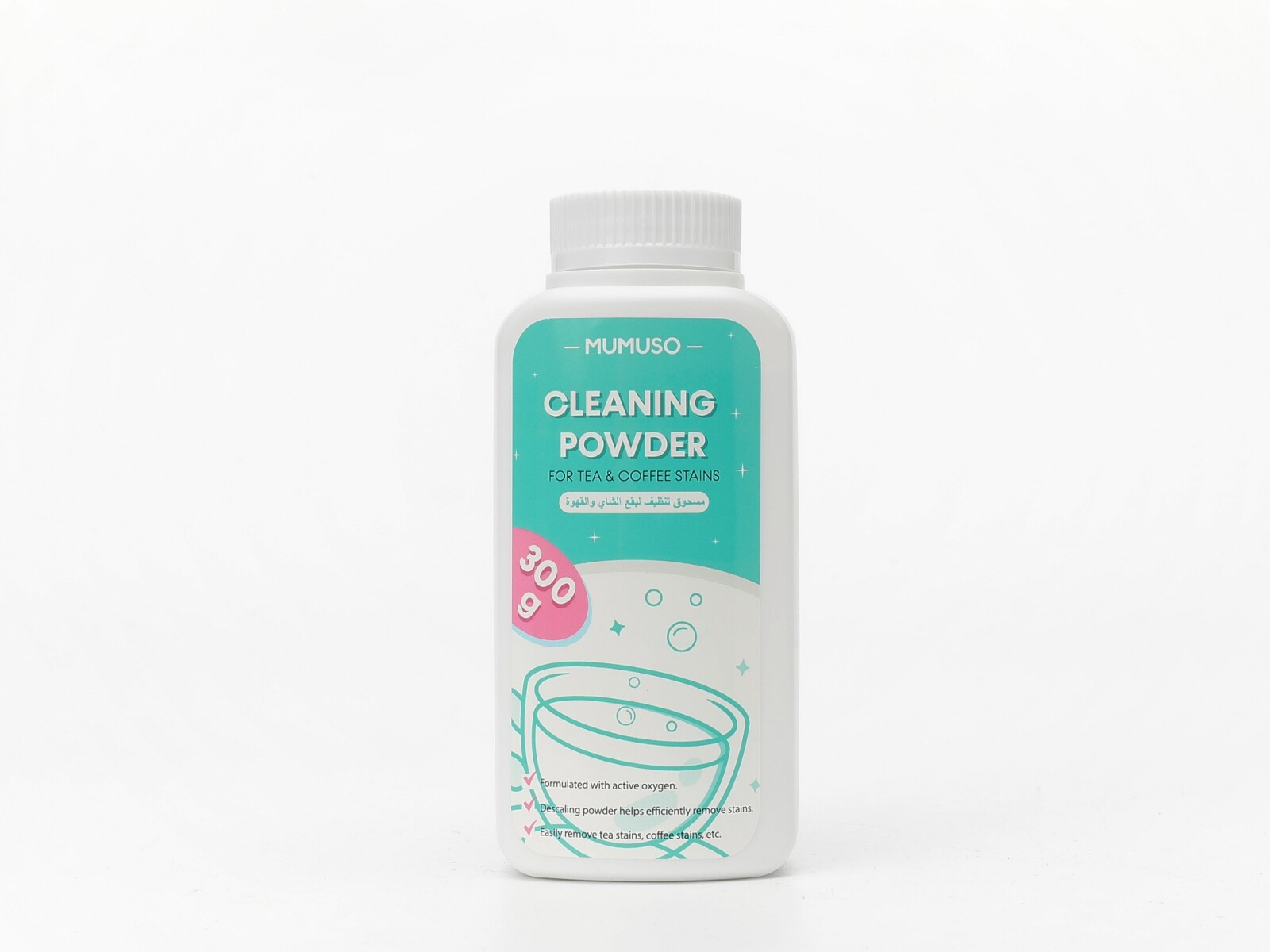 POLVO LIMPIADOR PARA MANCHAS DE TÉ Y CAFÉ - 300 G 