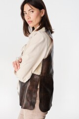 Chaleco Leather Bobby Crudo