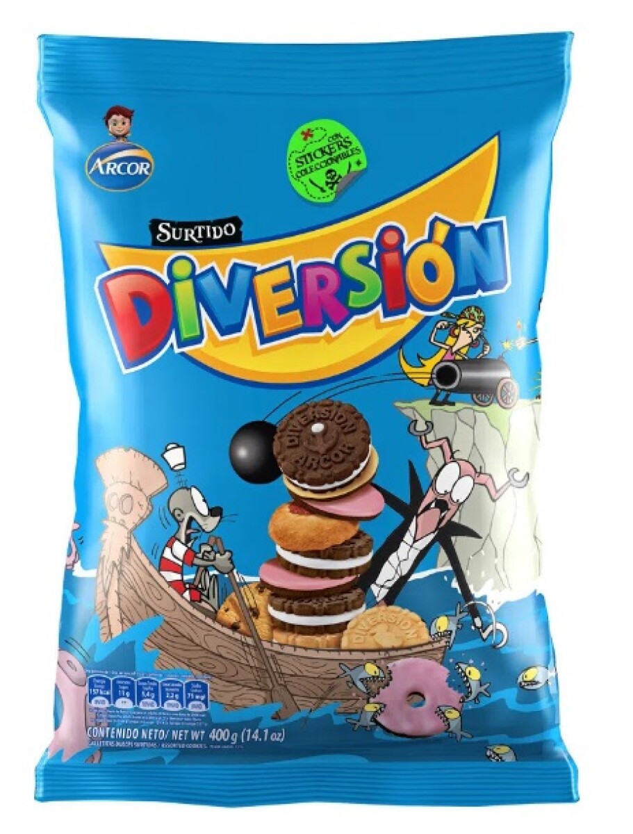 GALLETA SURTIDA DIVERSION ARCOR 400 GR — El Clon