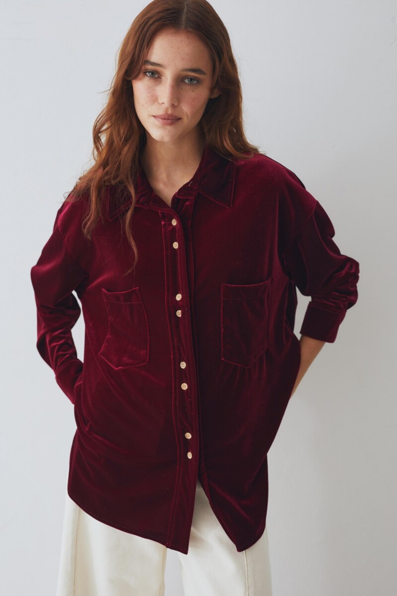 CAMISA BIMBA VELVET Uva