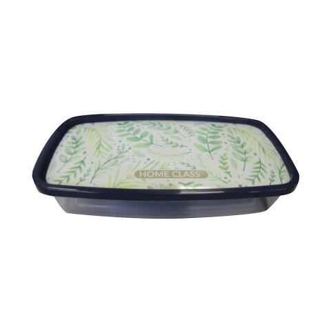 Pote Rectangular Plástico 1,43 Lts Hojas