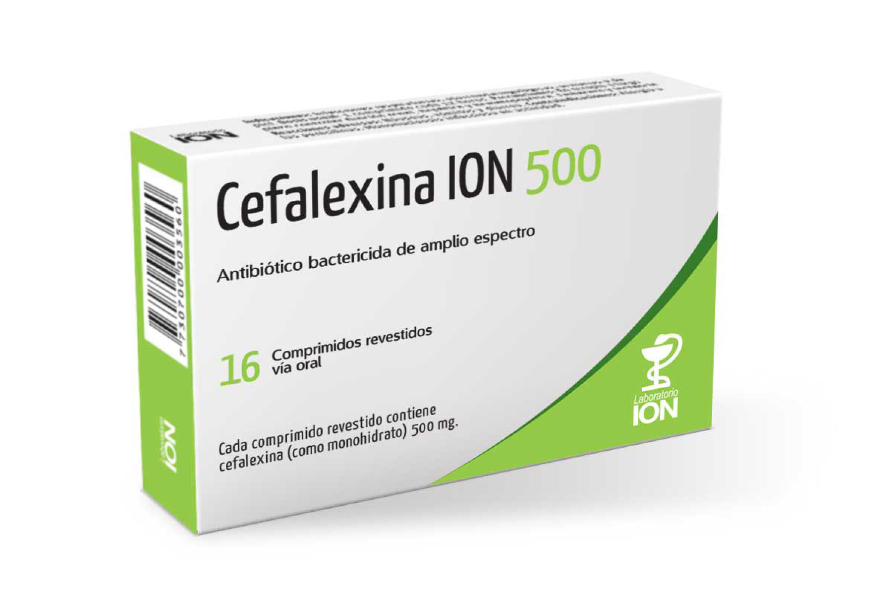 Cefalexina 500mg 16 Comprimidos 