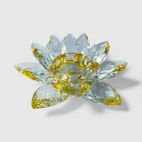 Centro De Mesa Flor De Loto Amarillo