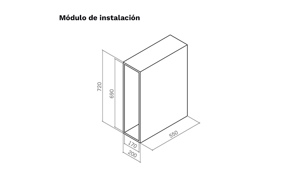 Soporte para repasador extraible triple 1200 Soporte Para Repasador Extraible Triple 1200