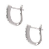 Caravanas - aros Lorena en oro blanco 18k. con brillantes Caravanas - aros Lorena en oro blanco 18k. con brillantes