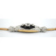Pulsera Antigua Oro 18K, Platino, Onix Y Brillantes Pulsera Antigua Oro 18K, Platino, Onix Y Brillantes