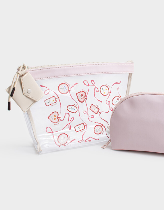 Porta Cosméticos Necessaires - Estampado Flores