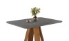 Mesa de Comedor Celeste Blanco Gris