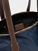 Bolso Shopper De Nylon S azul-marino