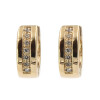 Caravanas, aros Clara en oro amarillo 18k con brillantes Caravanas, aros Clara en oro amarillo 18k con brillantes