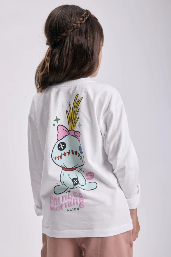 Remera estampa Alien Blanco