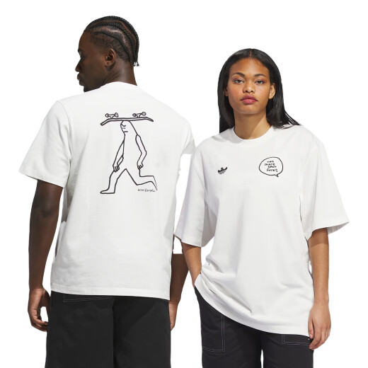Remera Adidas Mark Gonzales - Blanco Remera Adidas Mark Gonzales - Blanco
