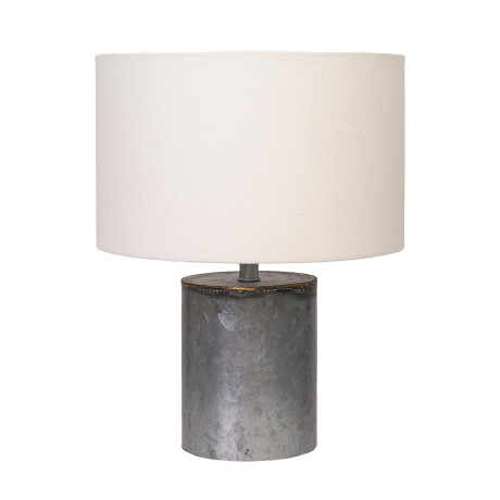 LAMPARA DE MESA METAL GRIS STONE