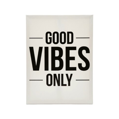 CUADRO GOOD VIBES ONLY 30X40CM Unica