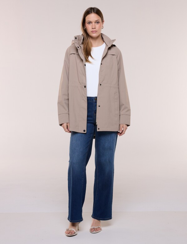 Gabardina Impermeable Plegable BEIGE