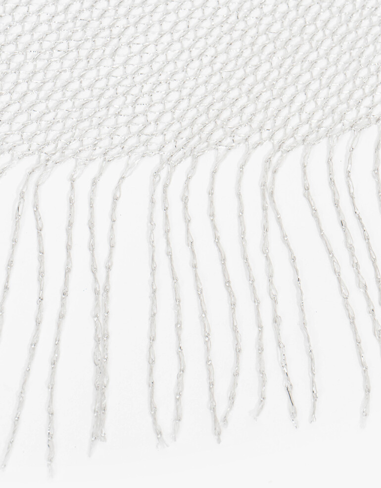 Pashminas Pashmina De Red Plateada - Plateado