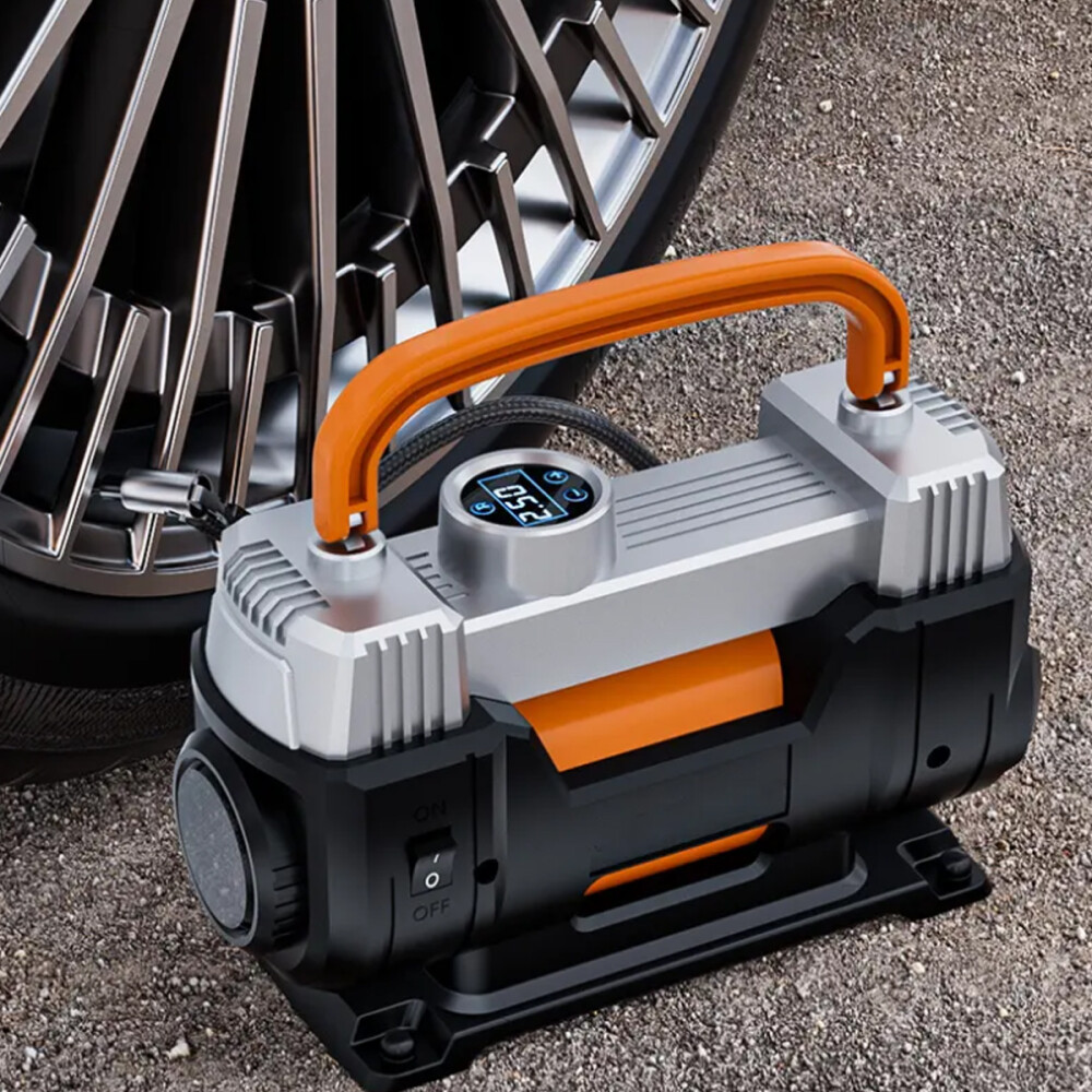 Compresor De Aire Portátil De Auto 350w 12v Negro Compresor De Aire Portátil De Auto 350w 12v Negro