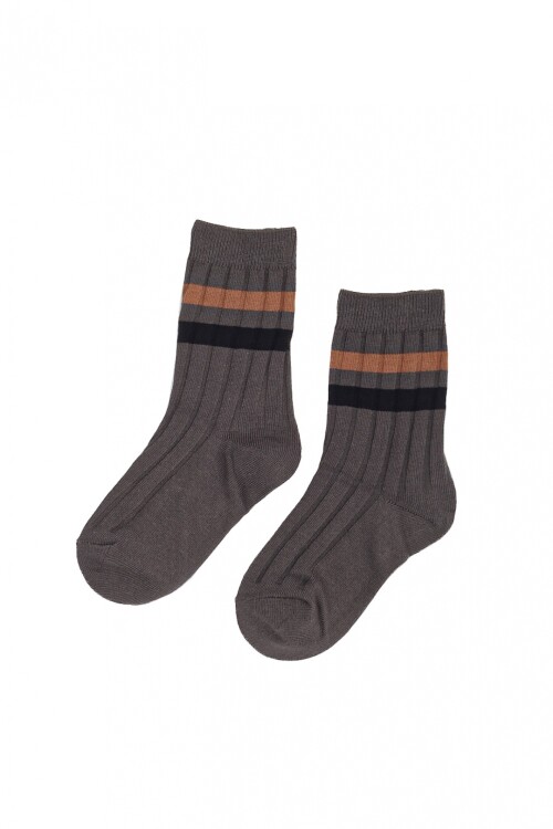 Medias Kids Rib Gris
