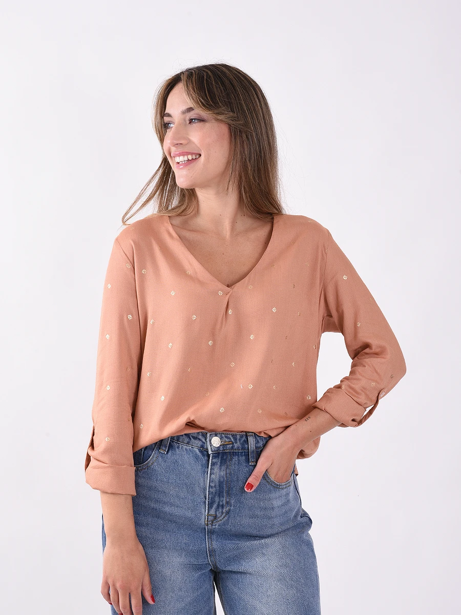 BLUSA SUSIE - ROSA VIEJO 