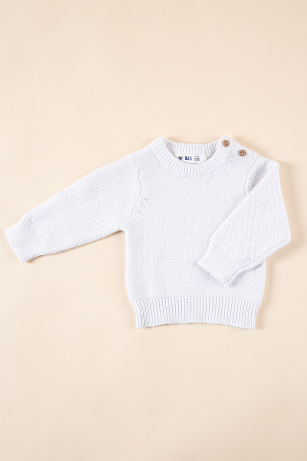 Sweater de punto Blanco