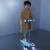Monopatín Micro Maxi Glow LED Ajustable con 3 Ruedas AZUL