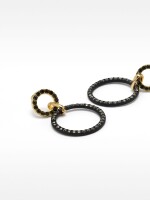 Pendientes Con Cristales multicolor