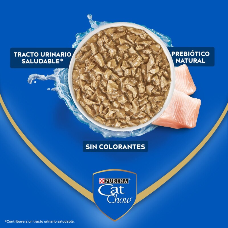 CAT CHOW EN SALSA ADULTOS PESCADO 85 GRS
