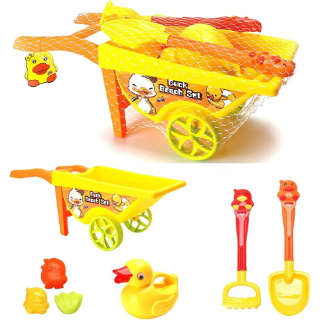 Kit 7pcs Juguetes Playa Carretilla Infantil Balde Kit 7pcs Juguetes Playa Carretilla Infantil Balde