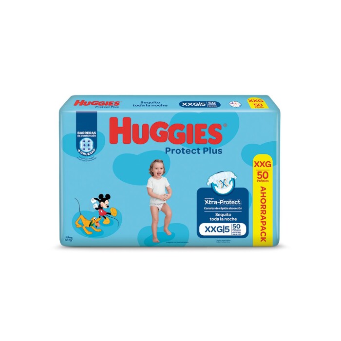 HUGGIES PROTECT PLUS XXG AHORRO CRUE PAQ única