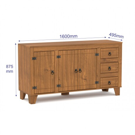 Tapa para bajo mesada 160 cm Roble