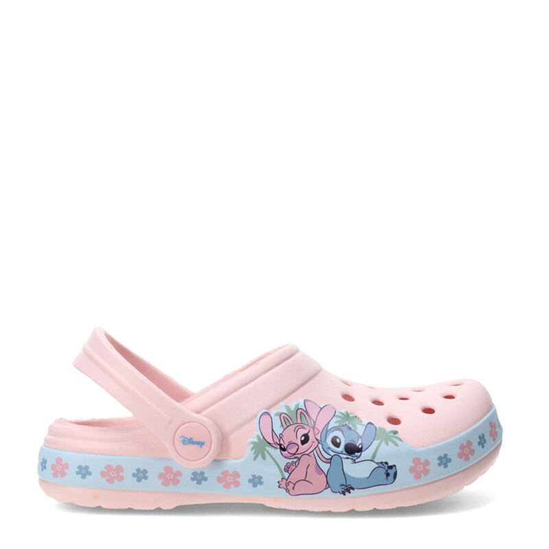 Zuecos Infantiles Disney Stitch Rosado - Celeste