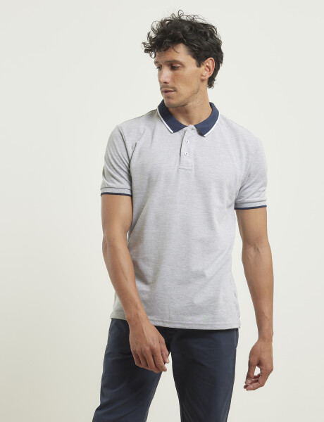 520906 REMERA NAVIGATOR Gris Medio Melange