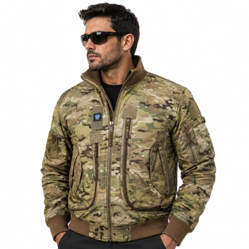 Campera Aviadora MA-1 Camuflado