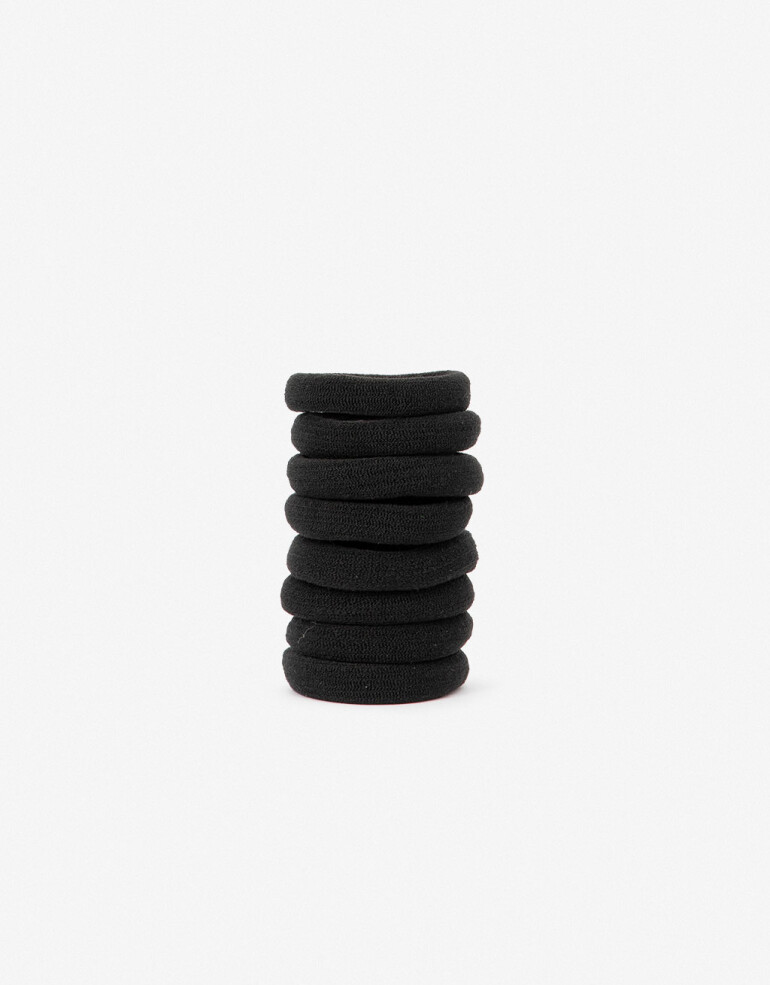 Accesorios Pelo Set Varios Set De Gomitas Elásticas - Negro