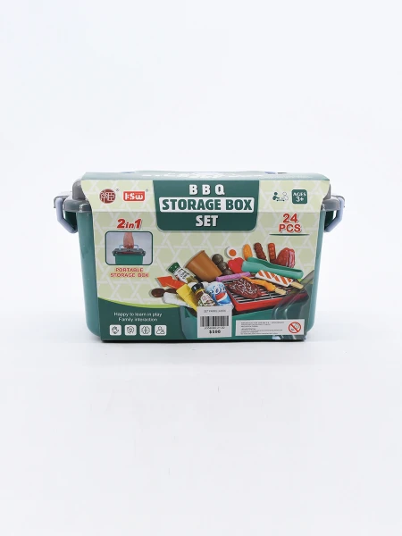SET PARRILLA BOX VERDE AQUA