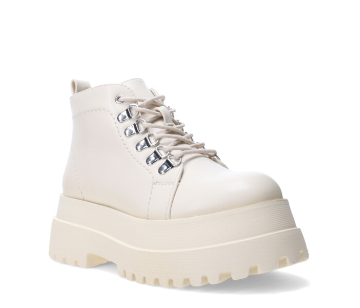 Bota GALILEA acordonada con plataforma Off White