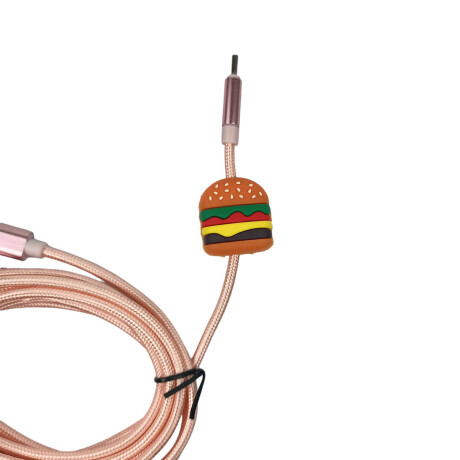 Sujetador protector de cables de silicona Hamburguesa