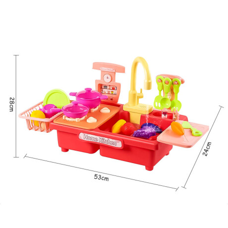 Pileta Cocina Lavavajillas Agua Real Con Accesorios Jug007010