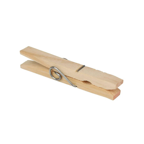 Palillos Pinzas Madera Mor 12 Piezas Ropa Cuerdas Tender Natural