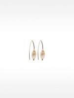 Pendientes Con Perlas De Agua Dulce dorado