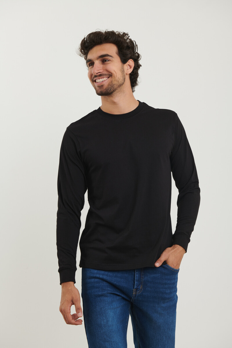 T-SHIRT HARRINGTON LABEL - Negro 