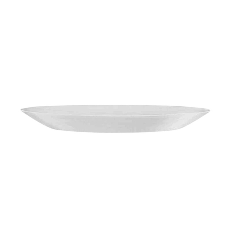Set x6 Plato llano 25cm Opalina BLANCO