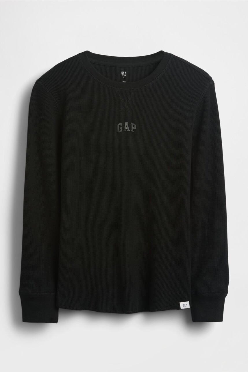 Remera Logo Gap Niño Black