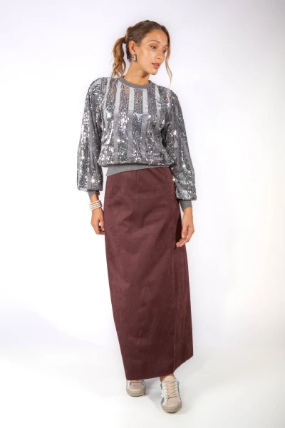 Sweater Glint Plateado
