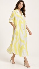VESTIDO CAMISERO MEGAN Amarillo