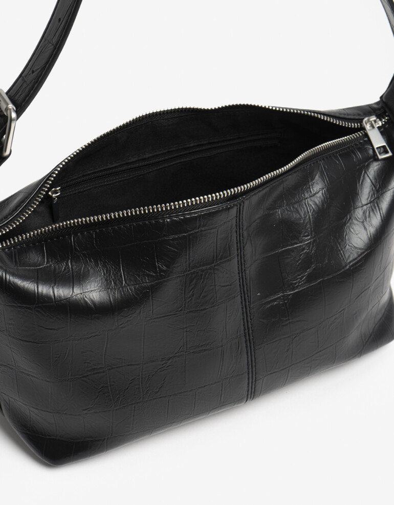 City City Con Detalle De Hebilla. - Negro