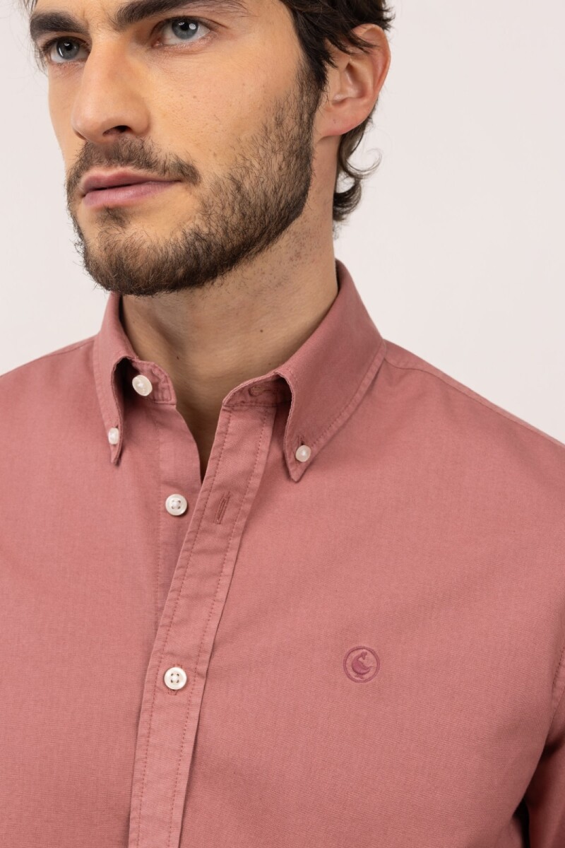 Camisa Garment Dyed Roja