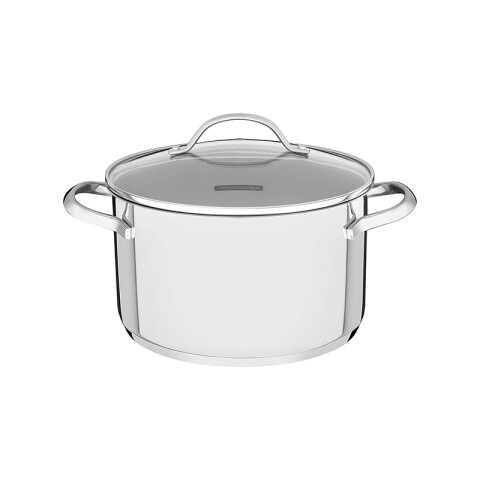 Olla honda tapa de vidrio Ø20cm 3.6L "UNA CERAMIC" TF1862